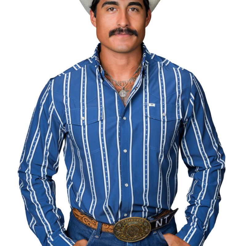 Men's Ferrell Blue Snap Shirt FPL1026007