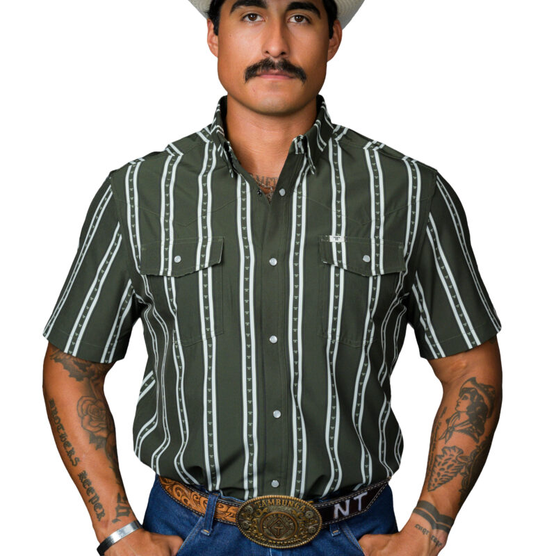 Men's Ferrell Green Snap Shirt FPS1026008