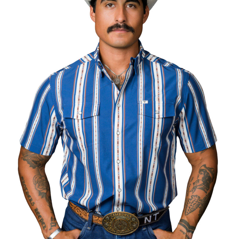 Men's Ferrell Blue Snap Shirt FPS1026028