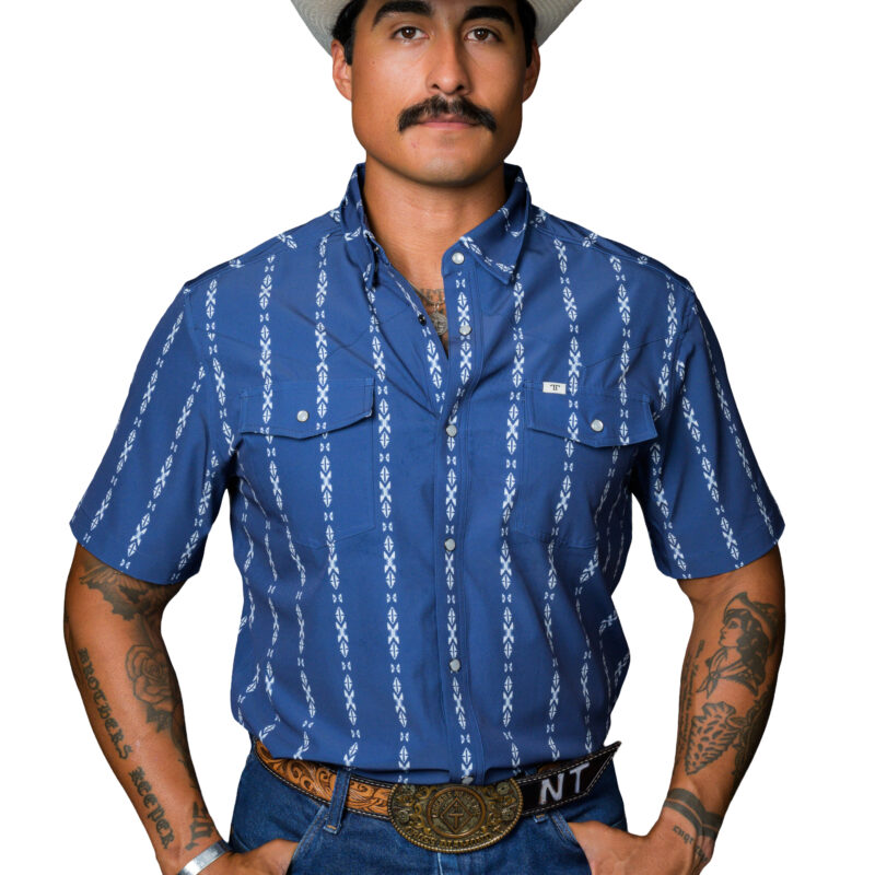 Men's Ferrell Blue Snap Shirt FPS1026064