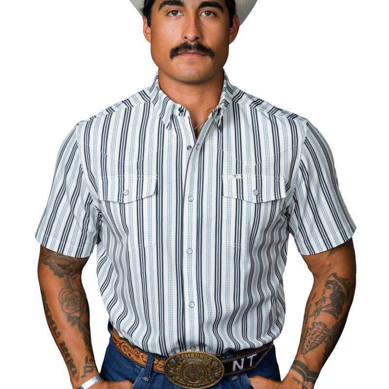 Men's Ferrell White Snap Shirt FPS1026055