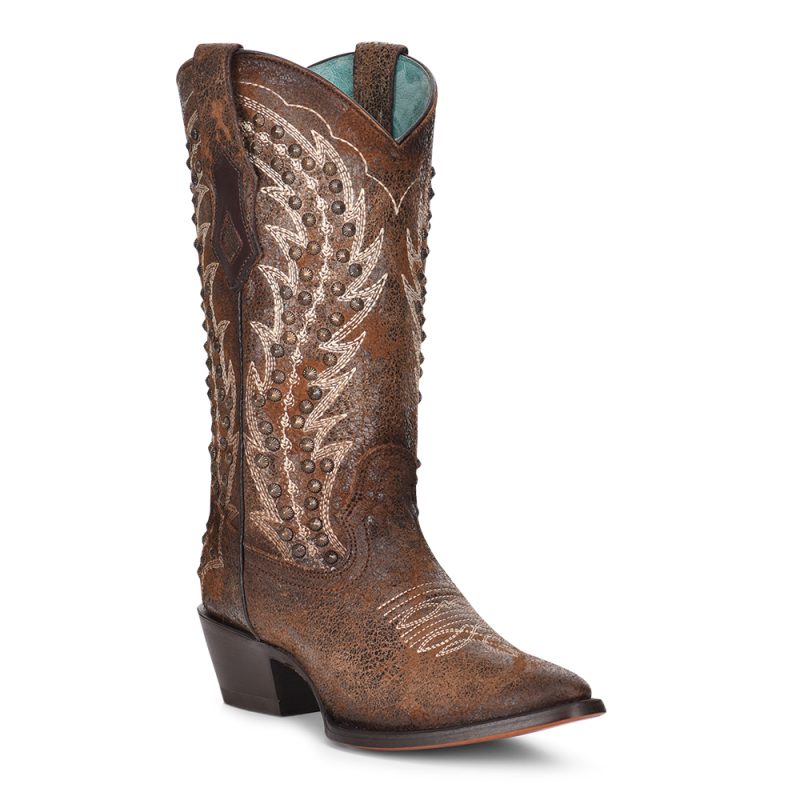 Women's Corral Studded Western Boot Snip Toe C3830
