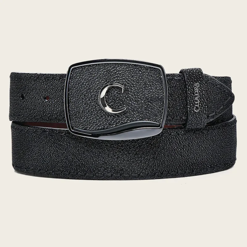 Cuadra Genuine Stingray Black Belt BC440